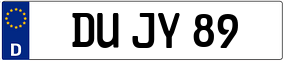 Trailer License Plate